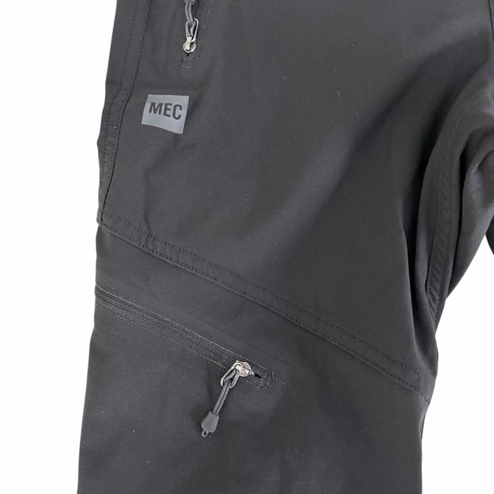 MEC Black Softshell Outdoor Hiking Pants – slim fit trail performance size 4 - Picture 5 of 12